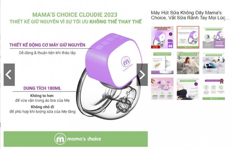Máy hút sữa không dây Mama’s Choice Cloudie