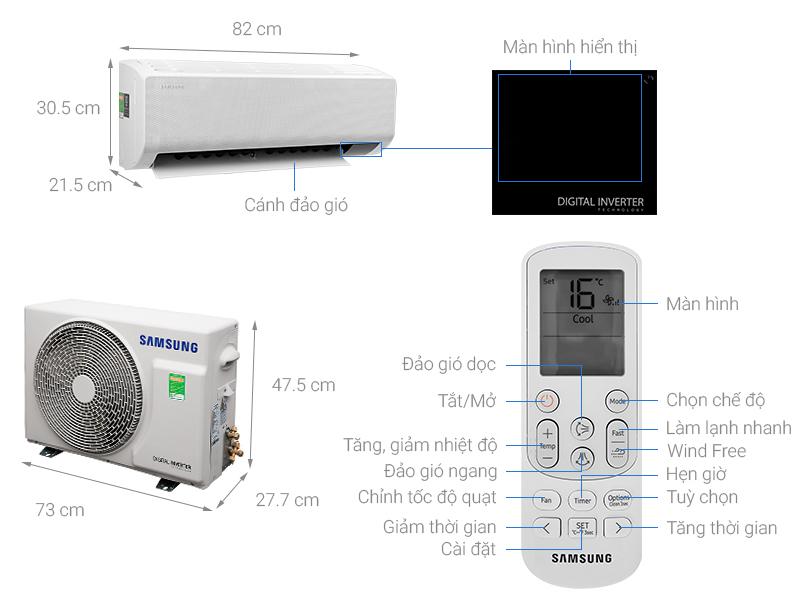 Máy lạnh Samsung WindFree PM 2.5 Wifi Inverter 1.5HP F-AR13CYECA
