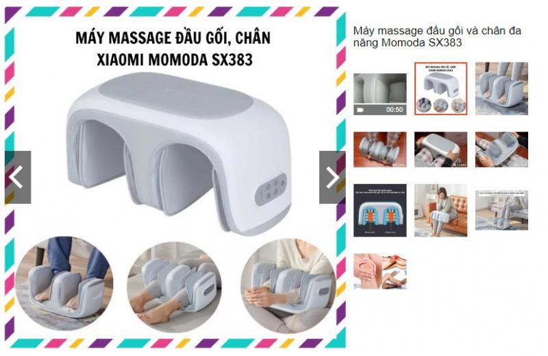 Máy massage đầu gối và chân đa năng Xiaomi Momoda SX383