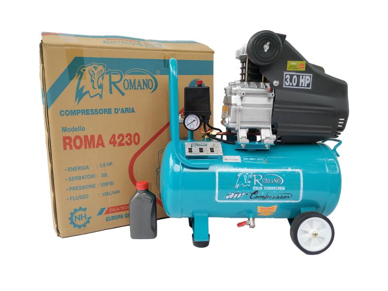 Máy nén khí chạy dầu ROMANO ROMA4230 dung tích 30l
