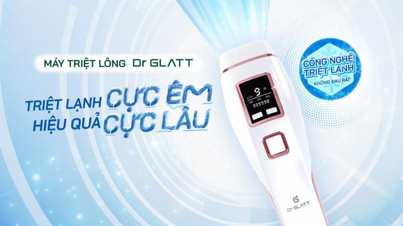 Máy triệt lông mini đa năng triệt lông vĩnh viễn trị mụn trẻ hoá da Dr Glatt IPL Pro