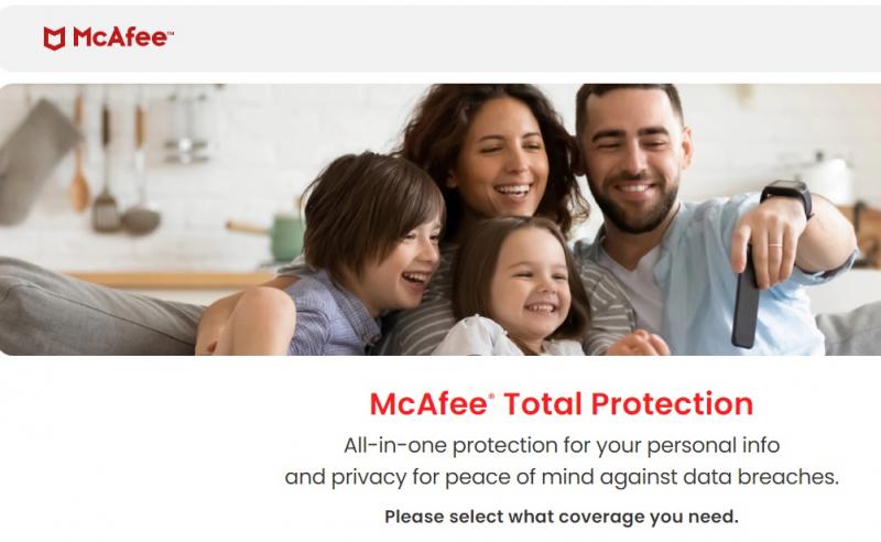 Phần mềm McAfee Total Protection