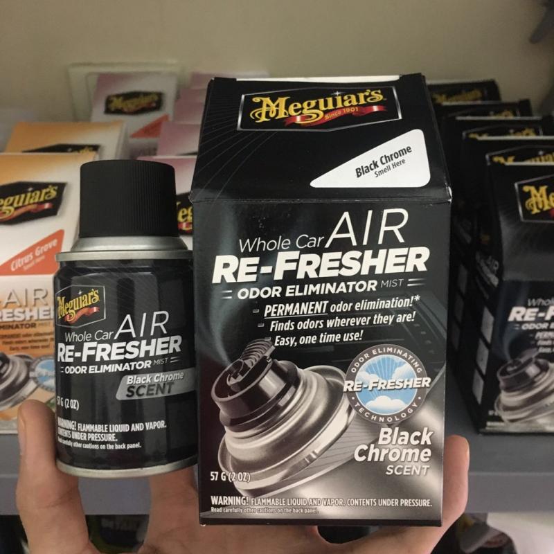 Meguiar's Xịt khử mùi, diệt khuẩn nội thất xe hơi Mùi hương nam tính - Air Refesher - Black Chrome Scent