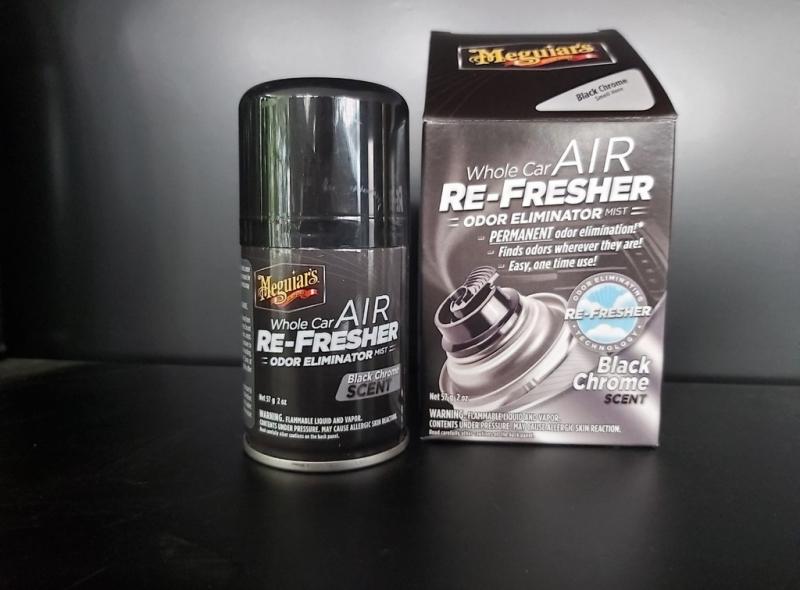 Meguiar's Xịt khử mùi, diệt khuẩn nội thất xe hơi Mùi hương nam tính - Air Refesher - Black Chrome Scent