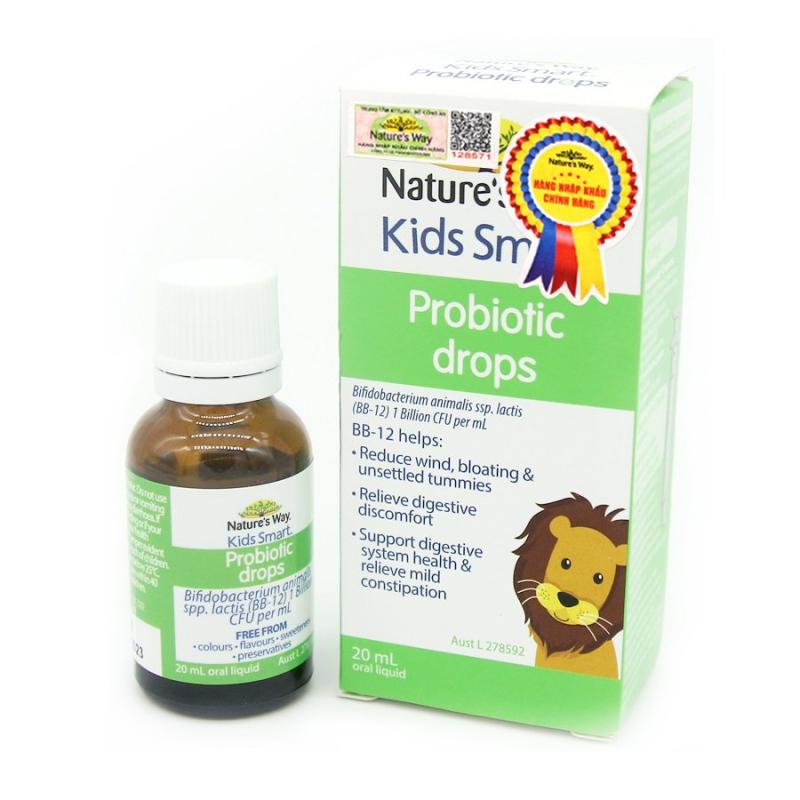 Men vi sinh dạng nước Nature's Way Kids Smart Probiotic Drops bổ sung lợi khuẩn (20ml)