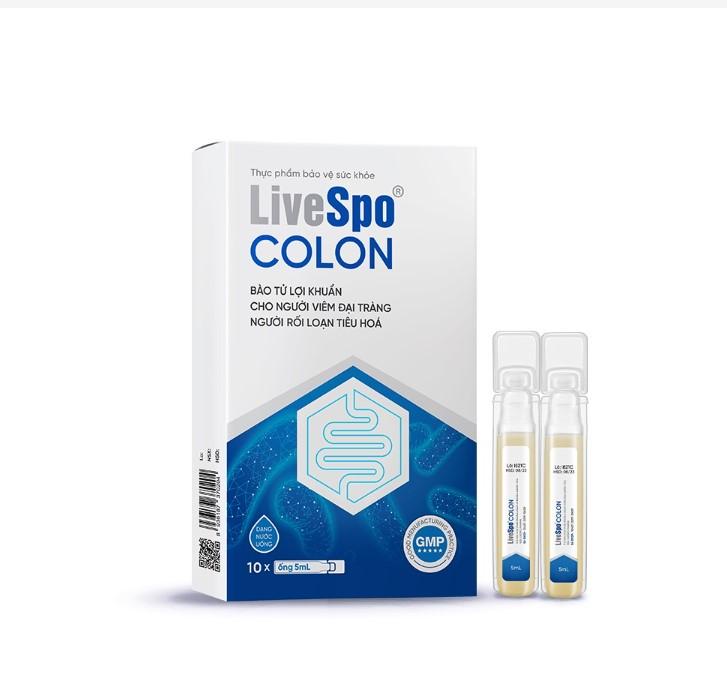 Men vi sinh LiveSpo Colon 60 tỷ bào tử lợi khuẩn cho người viêm đại tràng, táo bón tiêu chảy thường xuyên