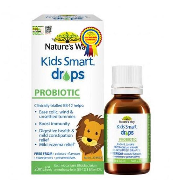 Men vi sinh Nature's Way Kids Smart Drops Probiotic