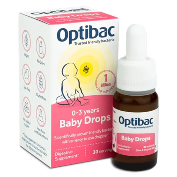 Men vi sinh Optibac Baby Drops