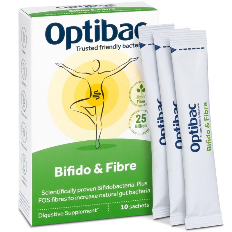 Men vi sinh Optibac Probiotics Bifido & Fibre, đặc trị táo bón và tăng chất xơ