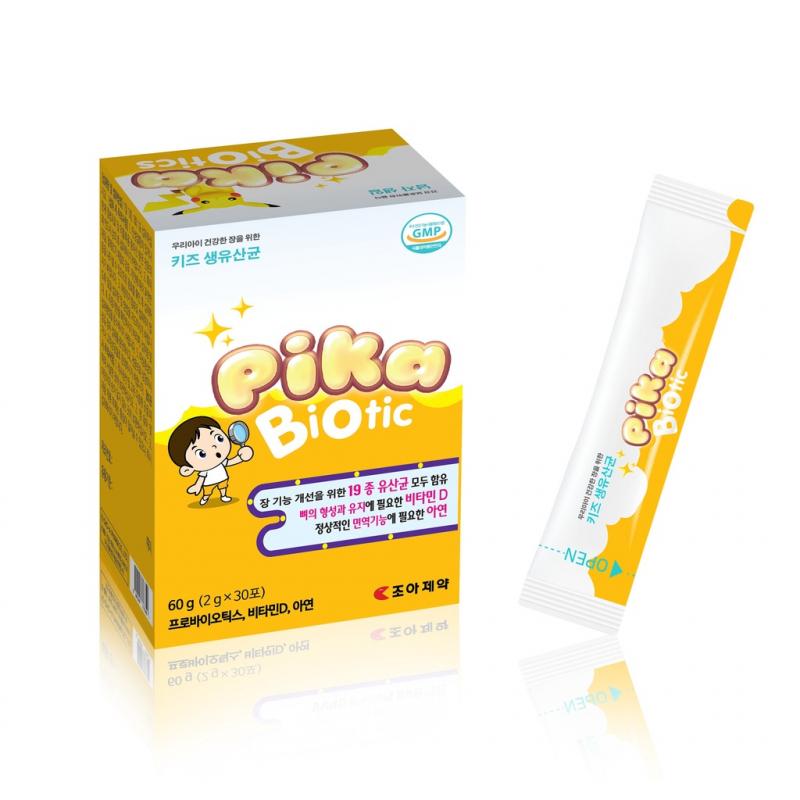 Men vi sinh Pika Biotic Hàn Quốc bổ sung lợi khuẩn, tăng cường hấp thu, ổn định tiêu hóa cho bé (hộp 30 gói)