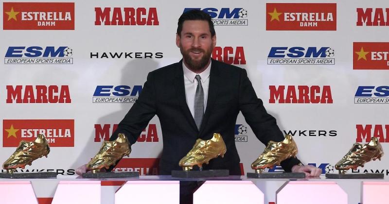 Messi đã 6 lần giành Chiếc giày vàng châu Âu