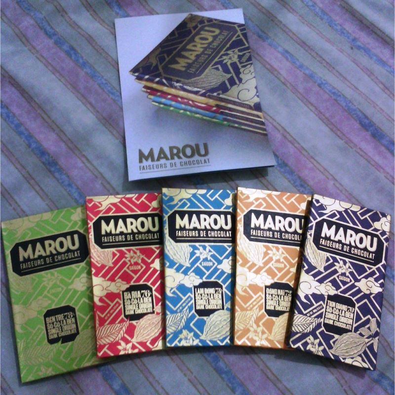Socola Marou với kích thước và 5 loại khác nhau