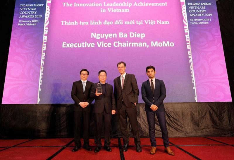 MoMo được vinh danh kép tại giải thưởng quốc gia Việt Nam The Asian Banker 2019: “Ví điện tử của năm” và “Lãnh đạo đổi mới”