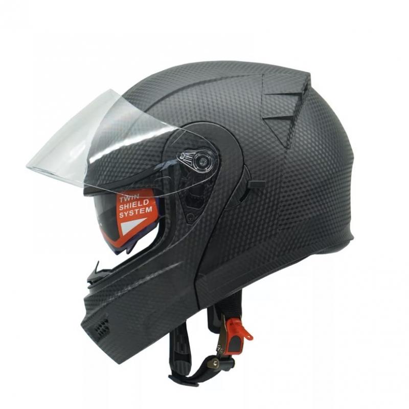 Mũ bảo hiểm Fullface Gro Helmet vân cacbon