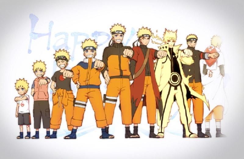 Tạo hình của Naruto qua các thời kì