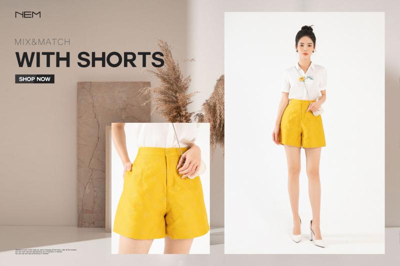 Mẫu quần short tại NEM Fashion