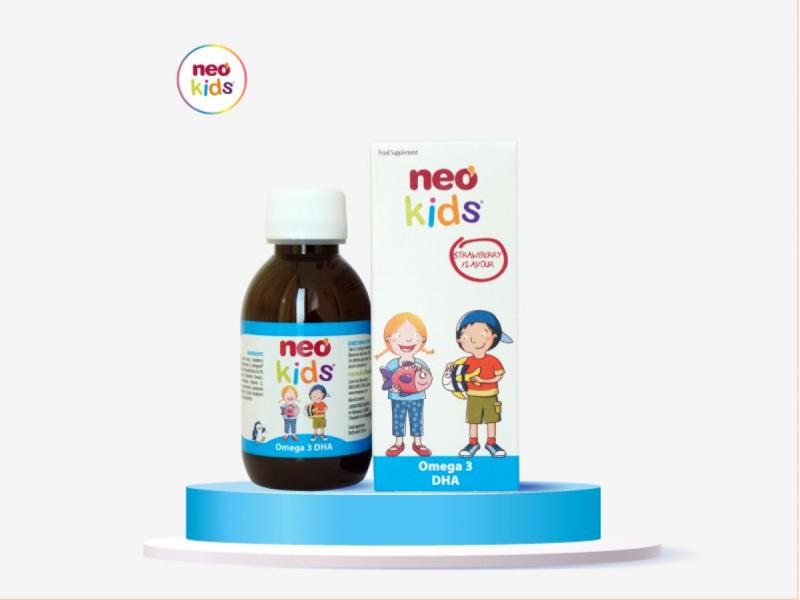 Neo Kids Omega 3 DHA cung cấp Omega 3, Vitamin A, E, D3