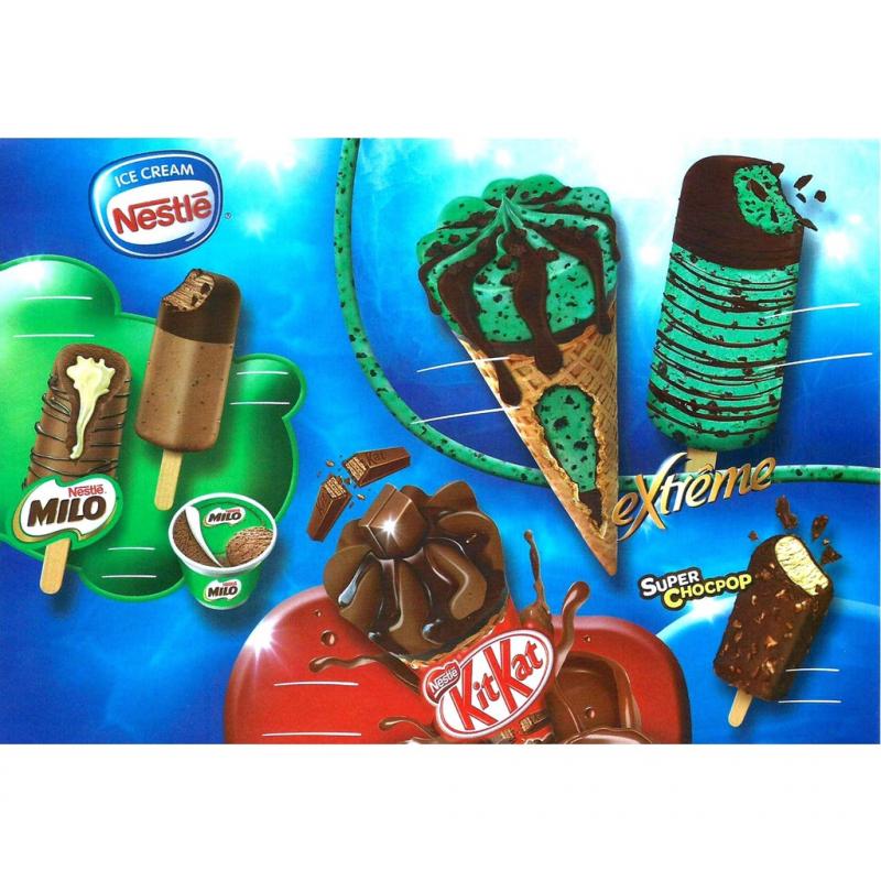 Các loại kem của thương hiệu Nestlé