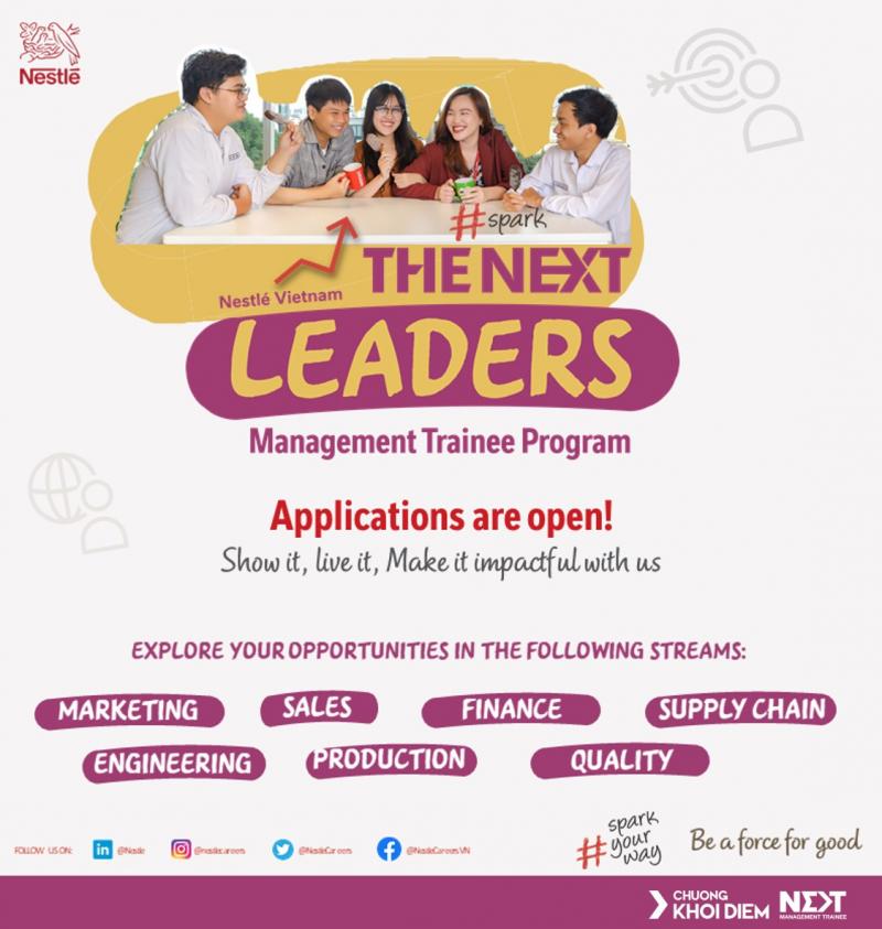 Nestlé #SparkTheNext Leaders Program