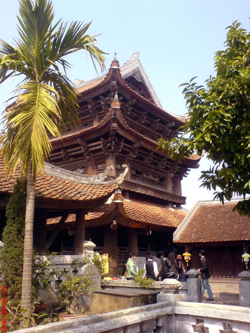 Một góc chùa Keo-Thái Bình nhìn từ xa