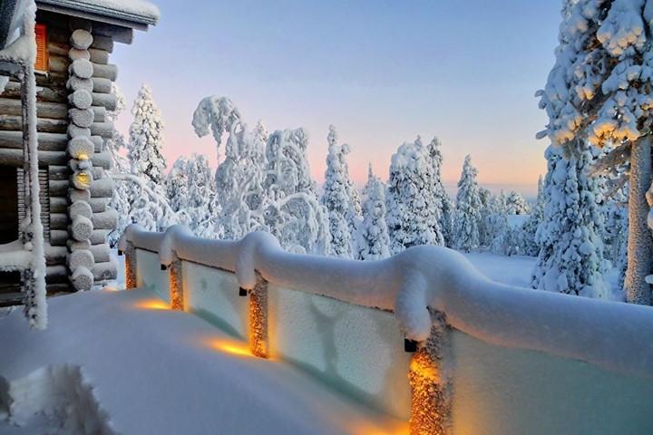 Ngôi làng ở Ruka, miền bắc Phần Lan