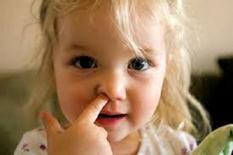 Thói quen ngoáy mũi thường xảy ra với trẻ nhỏ