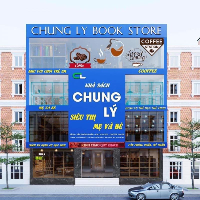 Nhà sách Chung Lý có vị trí đắc địa tại Bình Phước