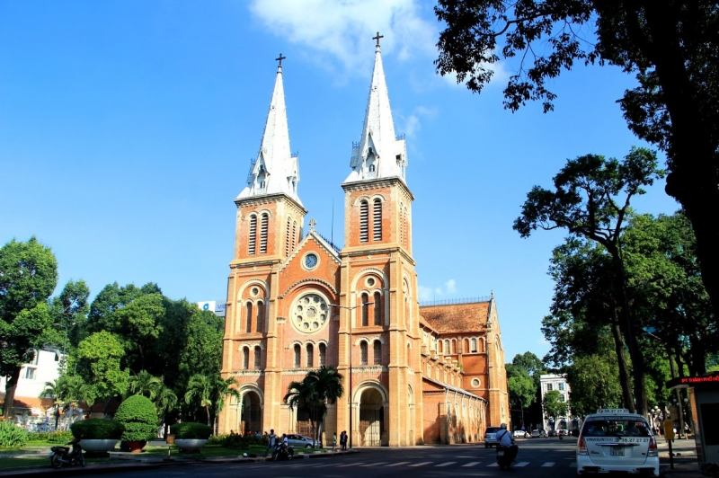 Nhà thờ nằm ở trung tâm HCM