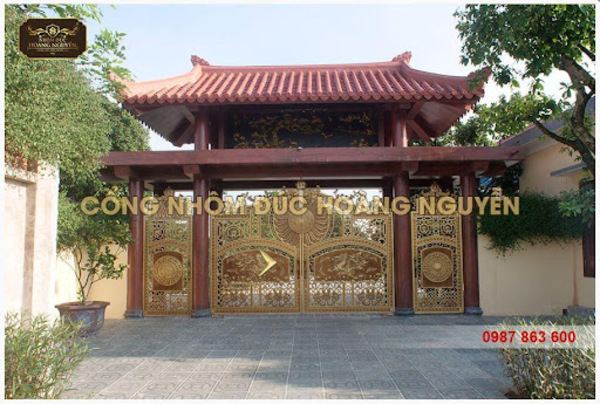Cổng Nhôm Đúc Hoàng Nguyễn