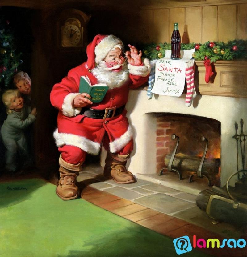 Người ta tin rằng Ông già Noen sẽ để món quà mong ước của họ trong chiếc tất vào đêm giáng sinh
