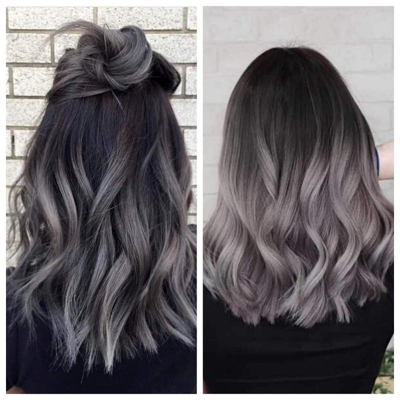Nhuộm ombre tone lạnh