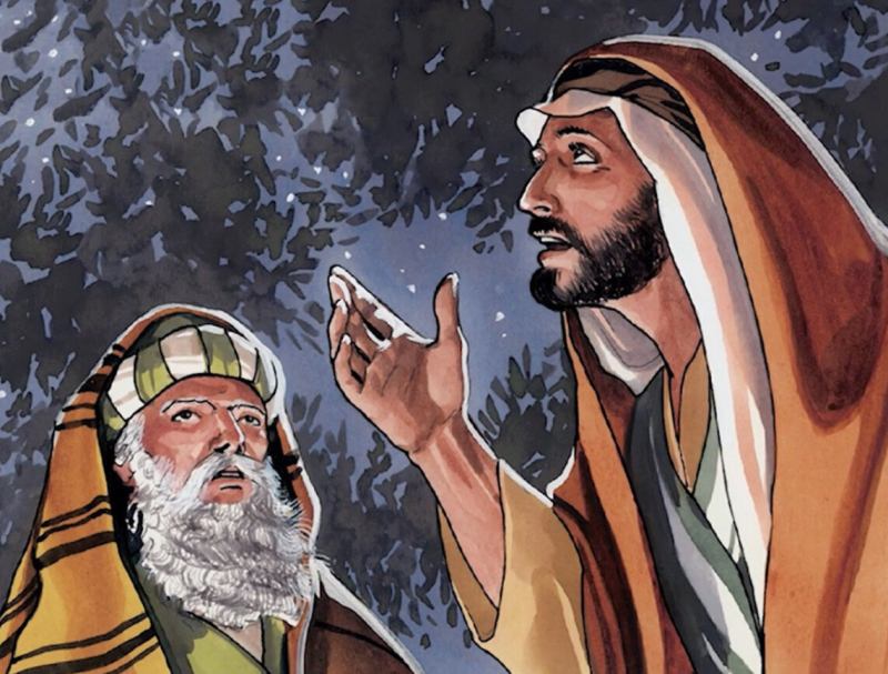 Nicodemus đến gặp Chúa Jesus vào một đêm nọ và lắng nghe lời dạy của Ngài