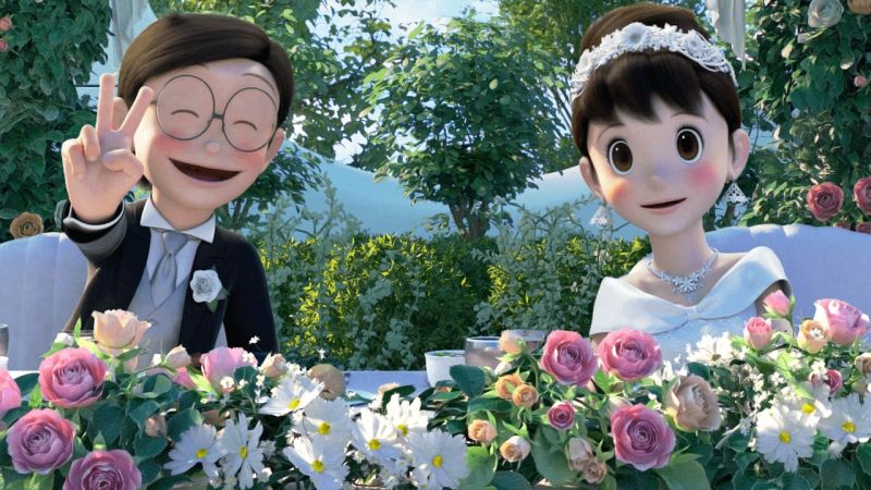Nobita và Shizuka kết hôn trong movie Stand by me
