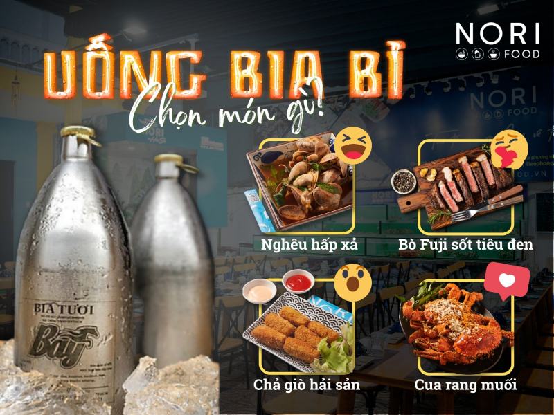 NORI Food - Hải sản Côn Đảo - Bia Tươi Bỉ