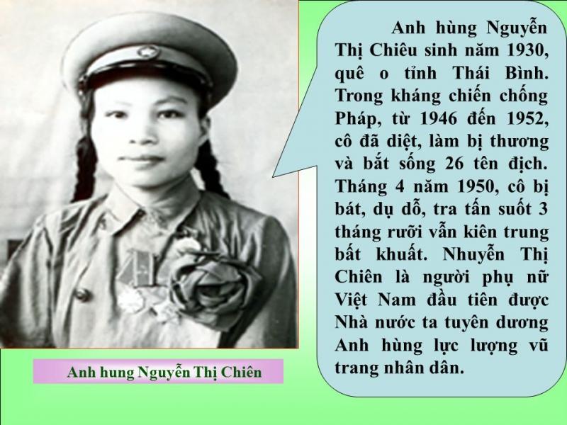 Nguyễn Thị Chiên - Nữ Anh hùng đầu tiên của quân đội hiện đại