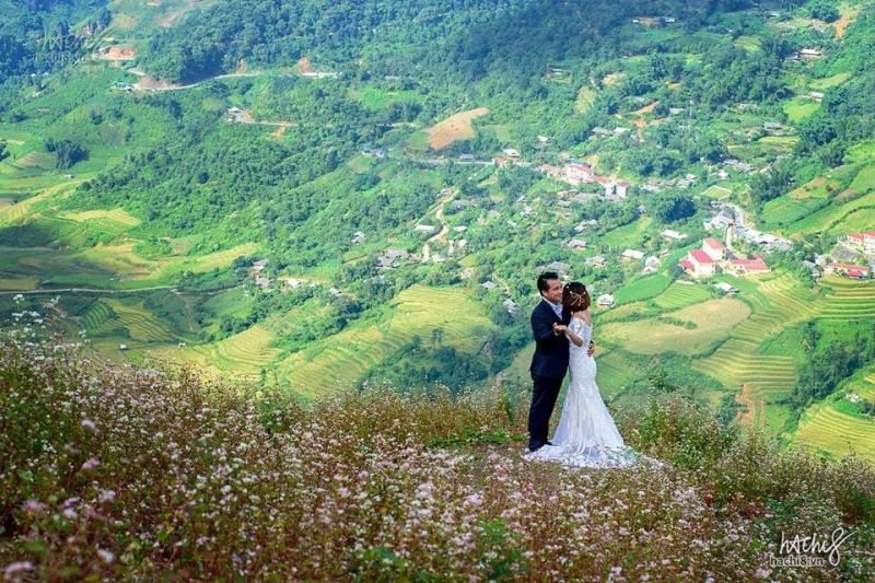Đầy lãng mạng khi có bộ ảnh cưới rực rỡ tại thung lũng Mường Hoa