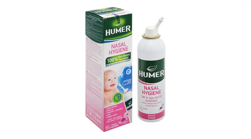Nước biển xịt mũi cho trẻ em Humer 150 Nasal Hygiene