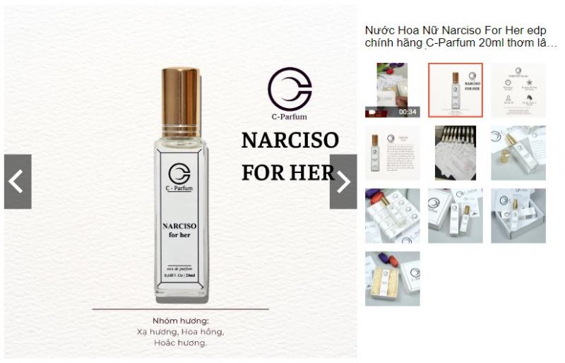 Nước hoa mini C-Parfum Narciso For Her edp