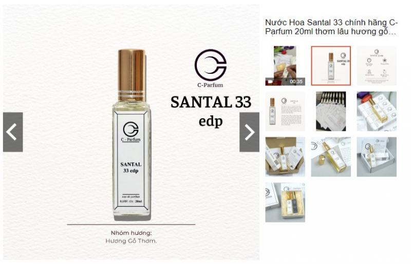Nước hoa mini C-Parfum Santal 33