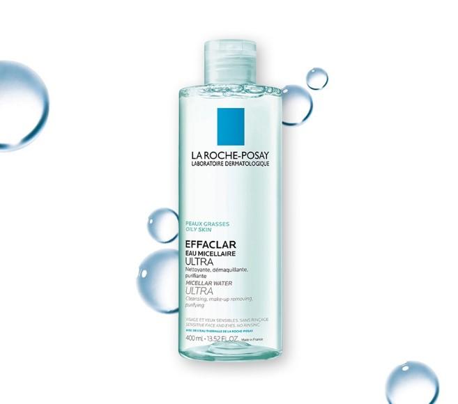 Nước làm sạch sâu tẩy trang cho da dầu nhạy cảm La Roche-Posay Micellar Water Ultra Oily Skin