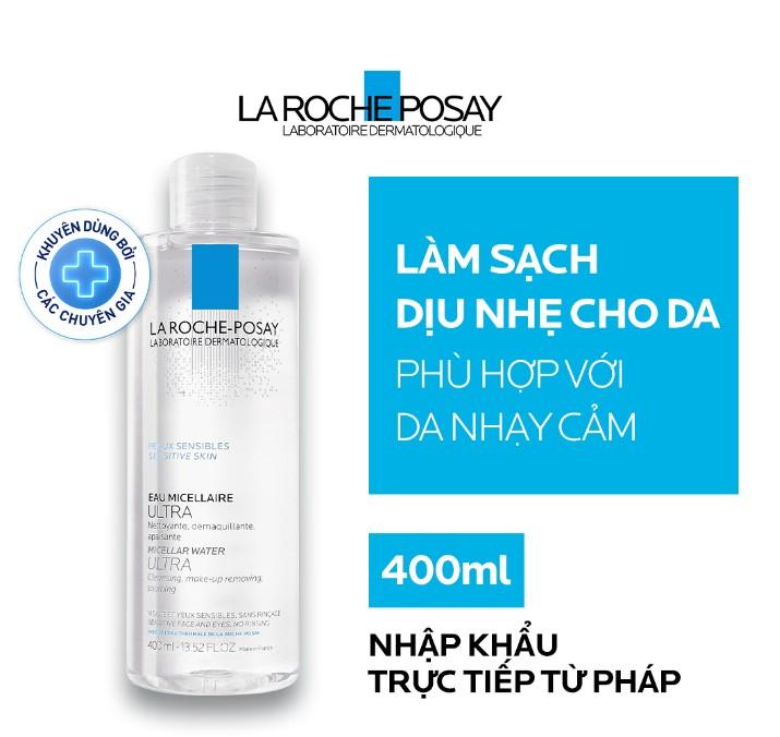 Nước làm sạch sâu và tẩy trang cho da nhạy cảm La Roche-Posay Micellar Water Ultra Sensitive Skin