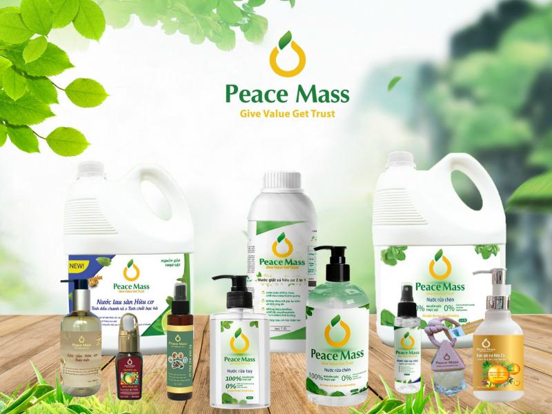 Các sản phẩm tẩy rửa hữu cơ Peace Mass được sản xuất 100% nguồn gốc từ thực vật thân thiện với môi trường