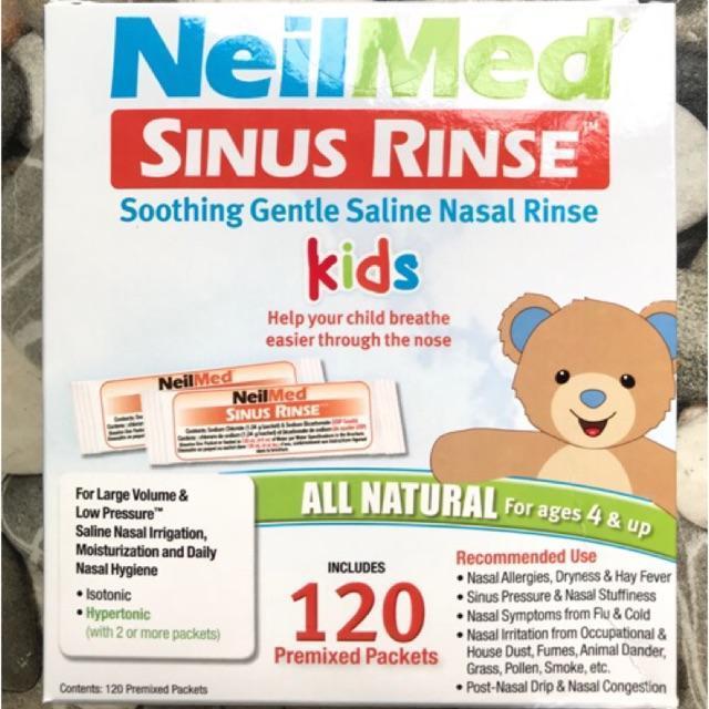 Nước muối rửa mũi sinh lý cho trẻ em NeilMed Sinus Rinse 120 gói