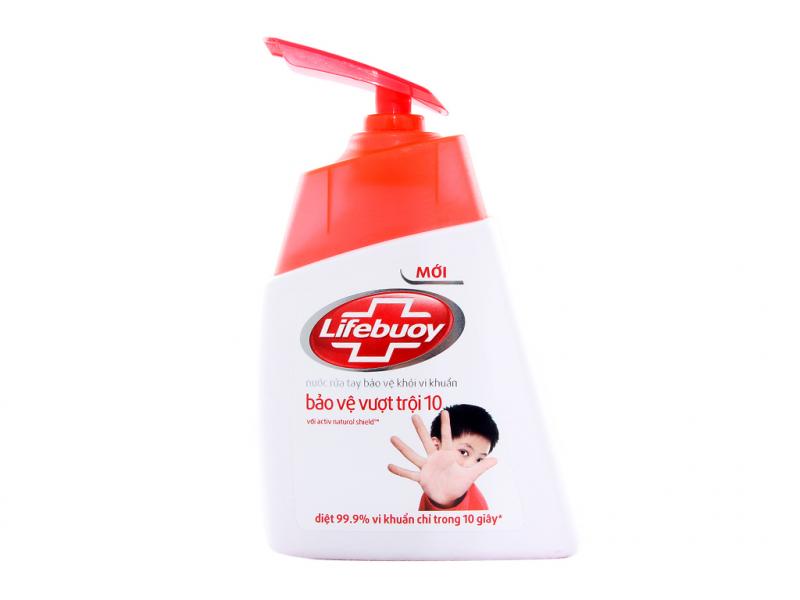 Nước rửa tay Lifebuoy bảo vệ vượt trội 10