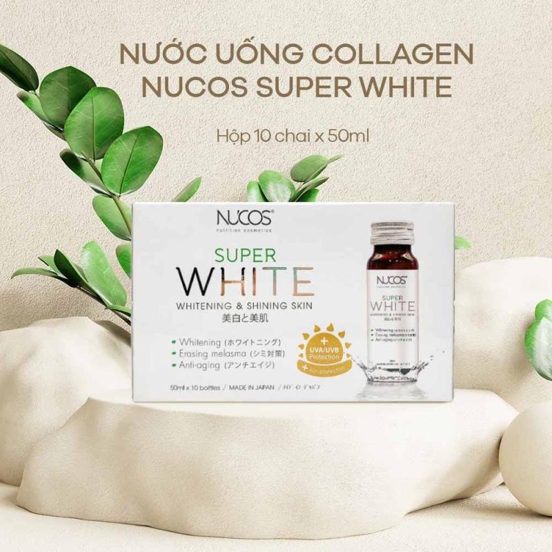 Nước uống trắng da Collagen Nucos Super White