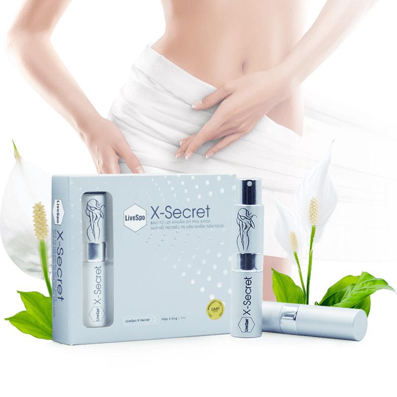 Dung dịch vệ sinh phụ nữ LiveSpo XSecret dạng xịt - hỗ trợ khử mùi và cân bằng PH vùng kín