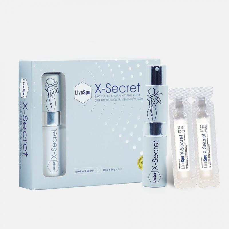 Dung dịch vệ sinh phụ nữ LiveSpo XSecret dạng xịt - hỗ trợ khử mùi và cân bằng PH vùng kín