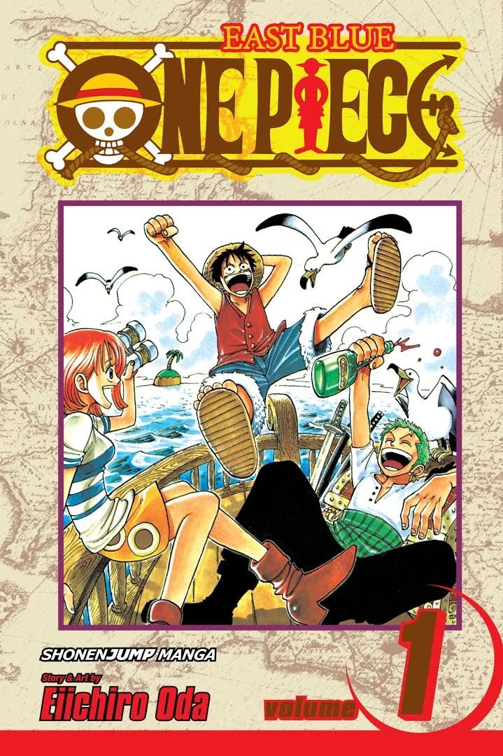 Bìa tập truyện đầu tiên của One Piece