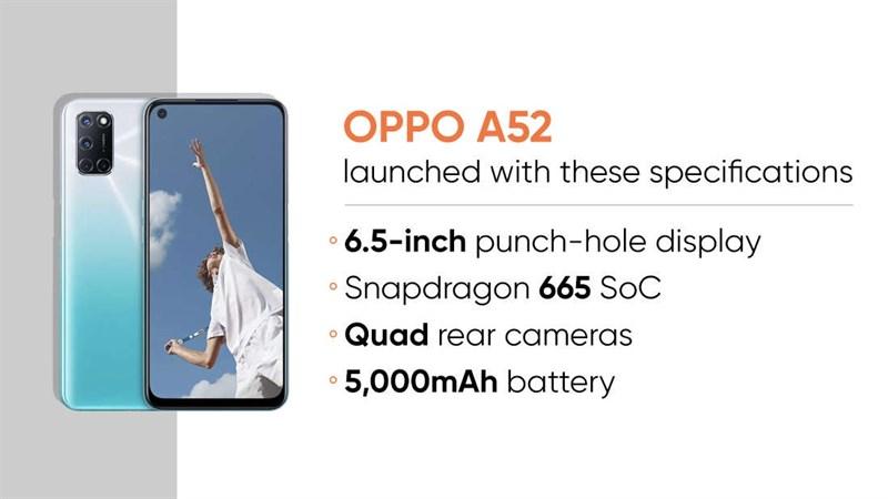 OPPO A52 dùng màn hình LCD