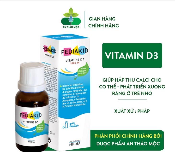 Pediakid Vitamin D3 cho bé